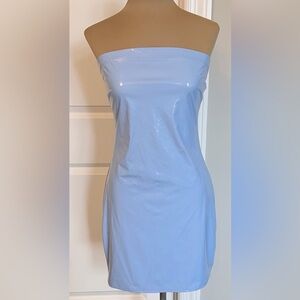 Better Be vegan leather mini dress